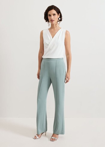 Phase Eight Bowen Eau De Nil Trousers Blue Canada | CUIMFG-983